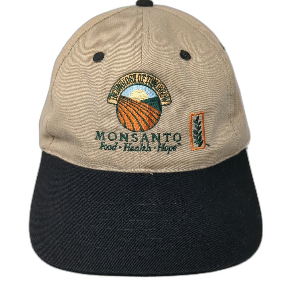 Headshots KC Caps Monsanto Agriculture Baseball Cap Beige One Size Slideback Hat